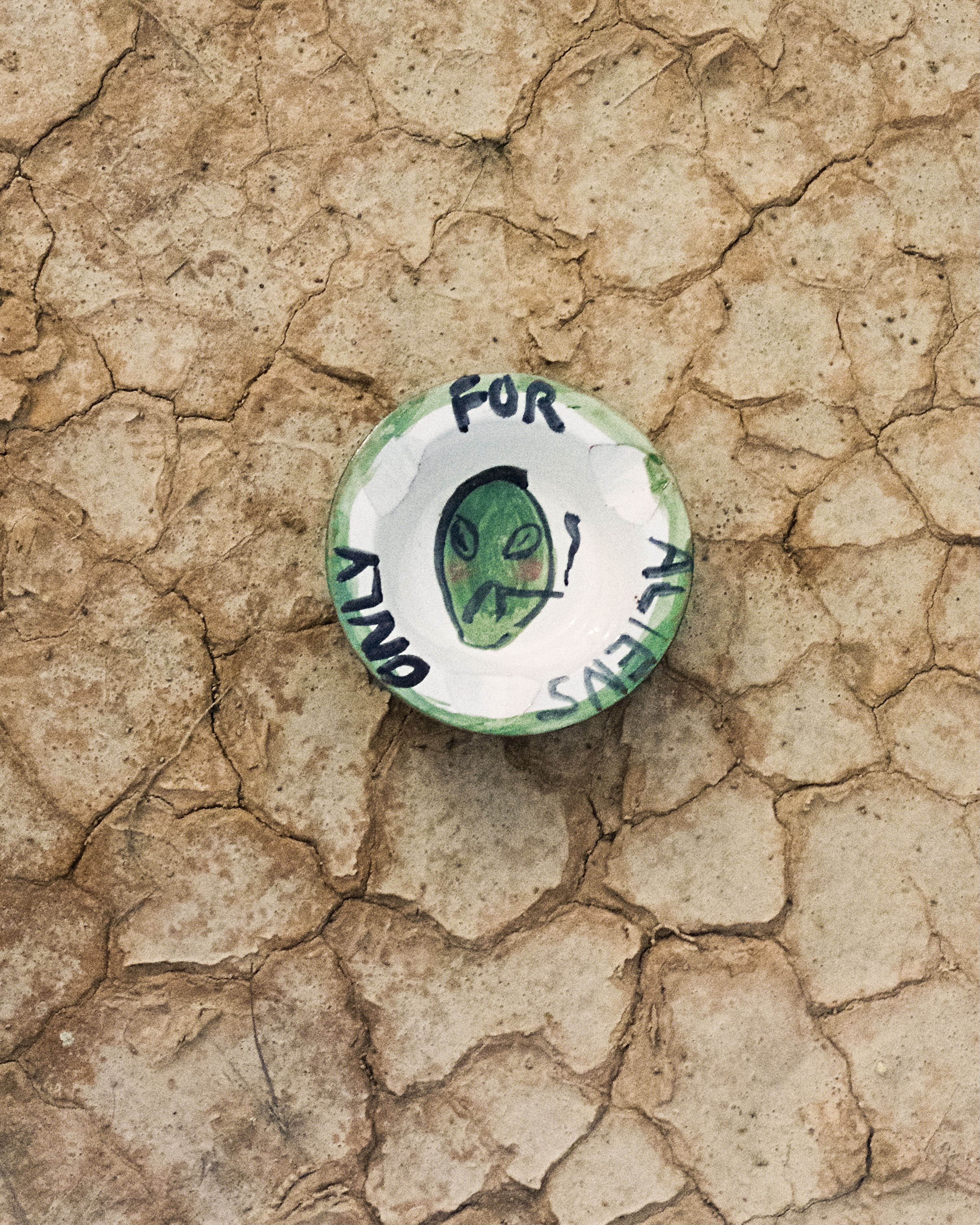 "For aliens only" ashtray