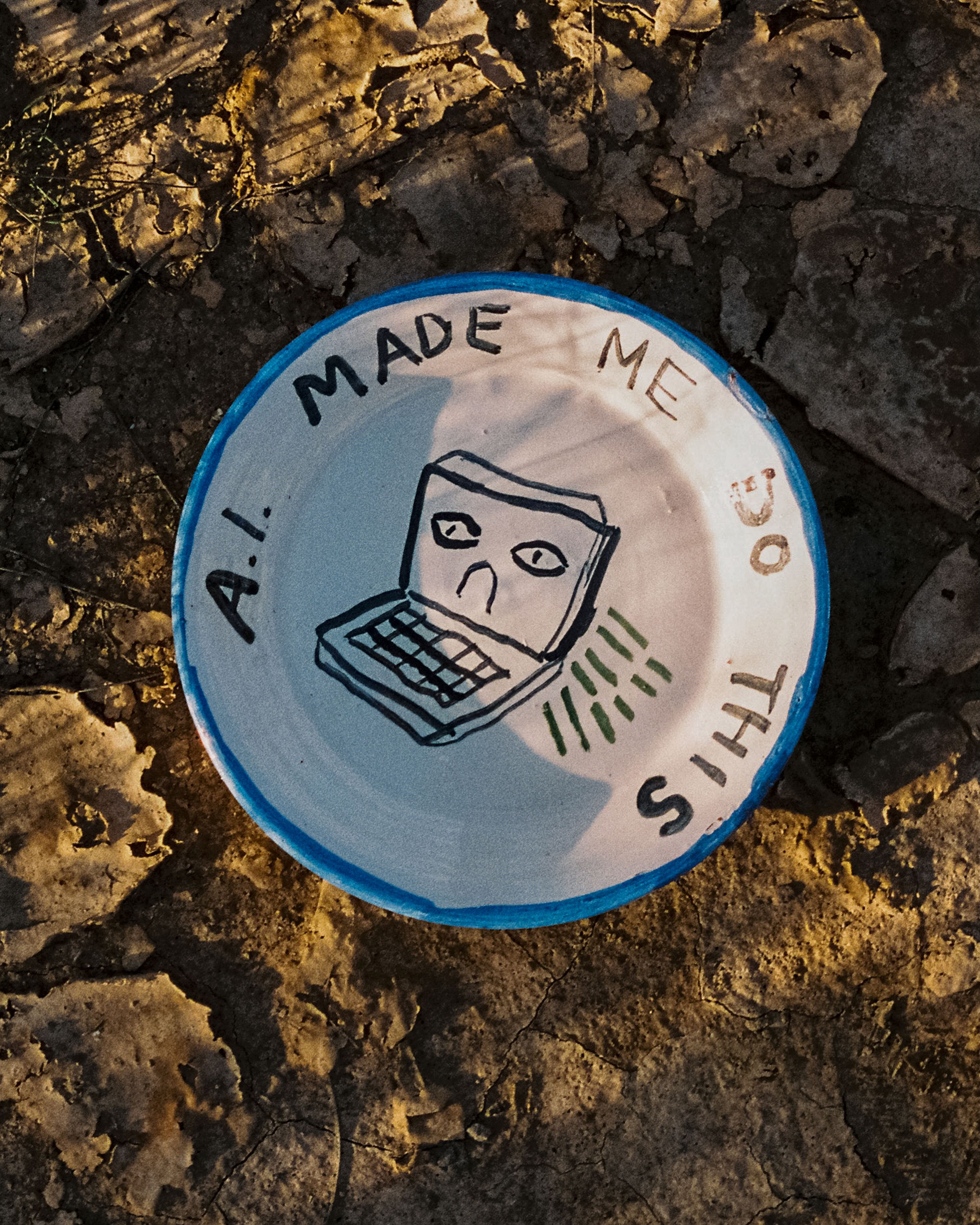 Plato pequeño "A.I. made me do this"