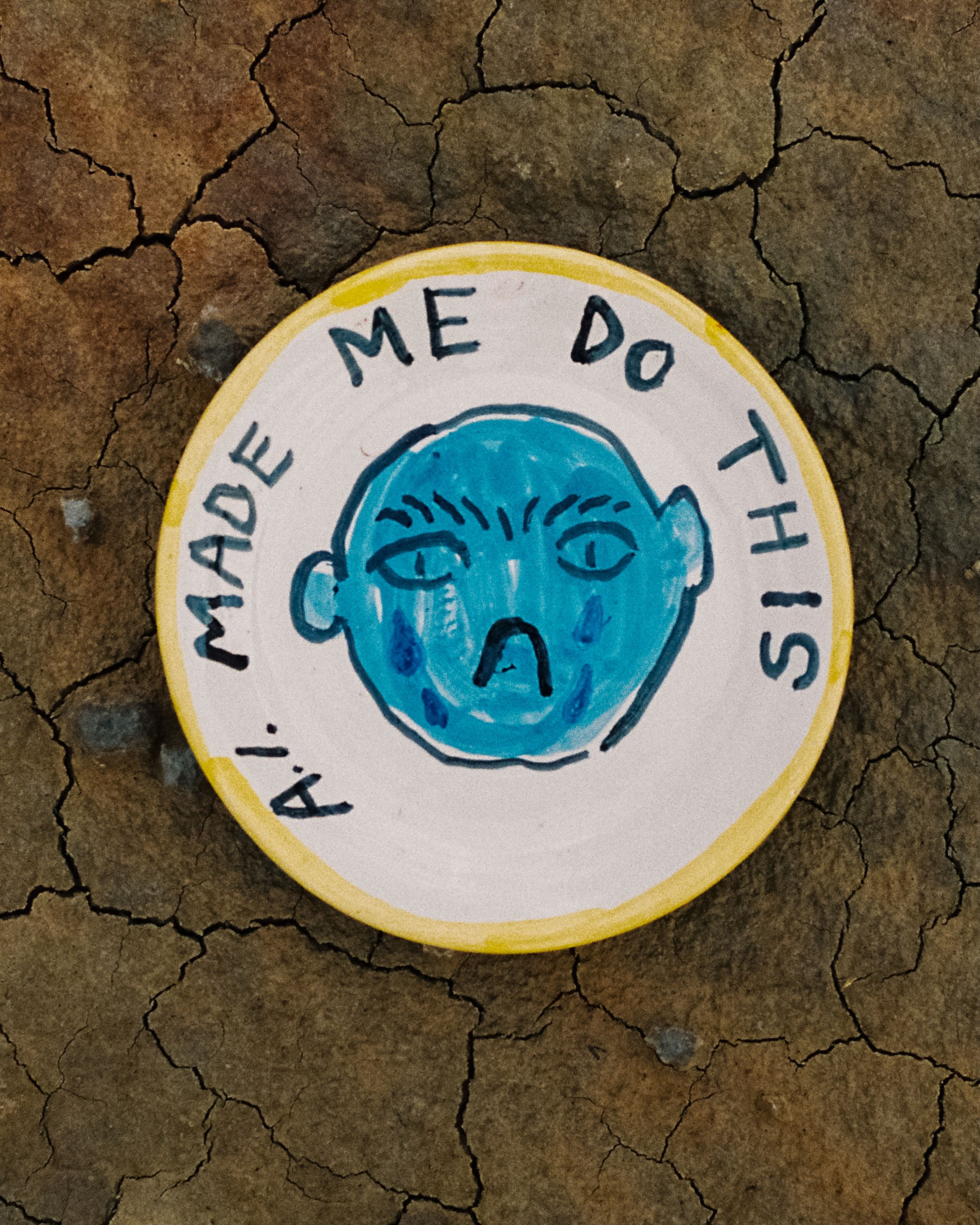Plato pequeño "A.I. made me do this"