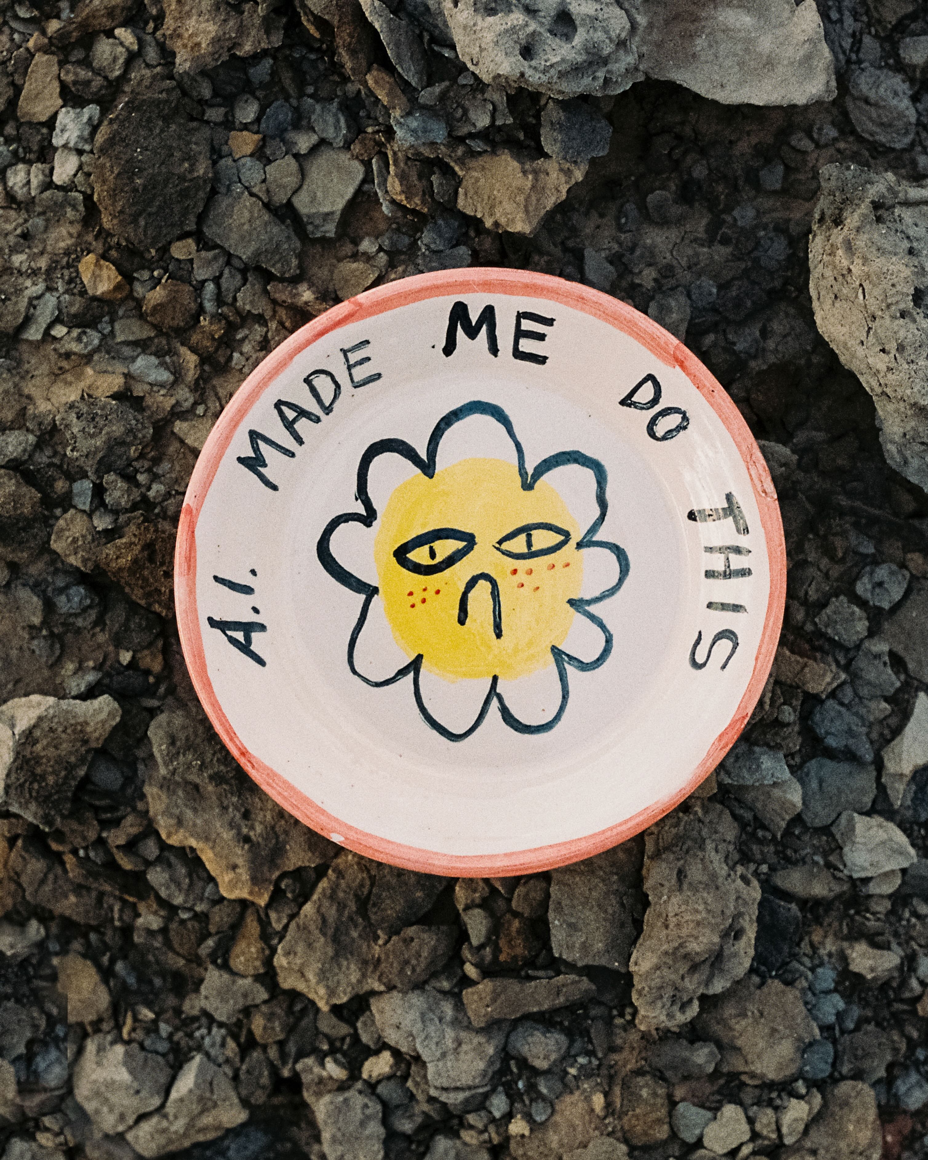 Plato pequeño "A.I. made me do this"