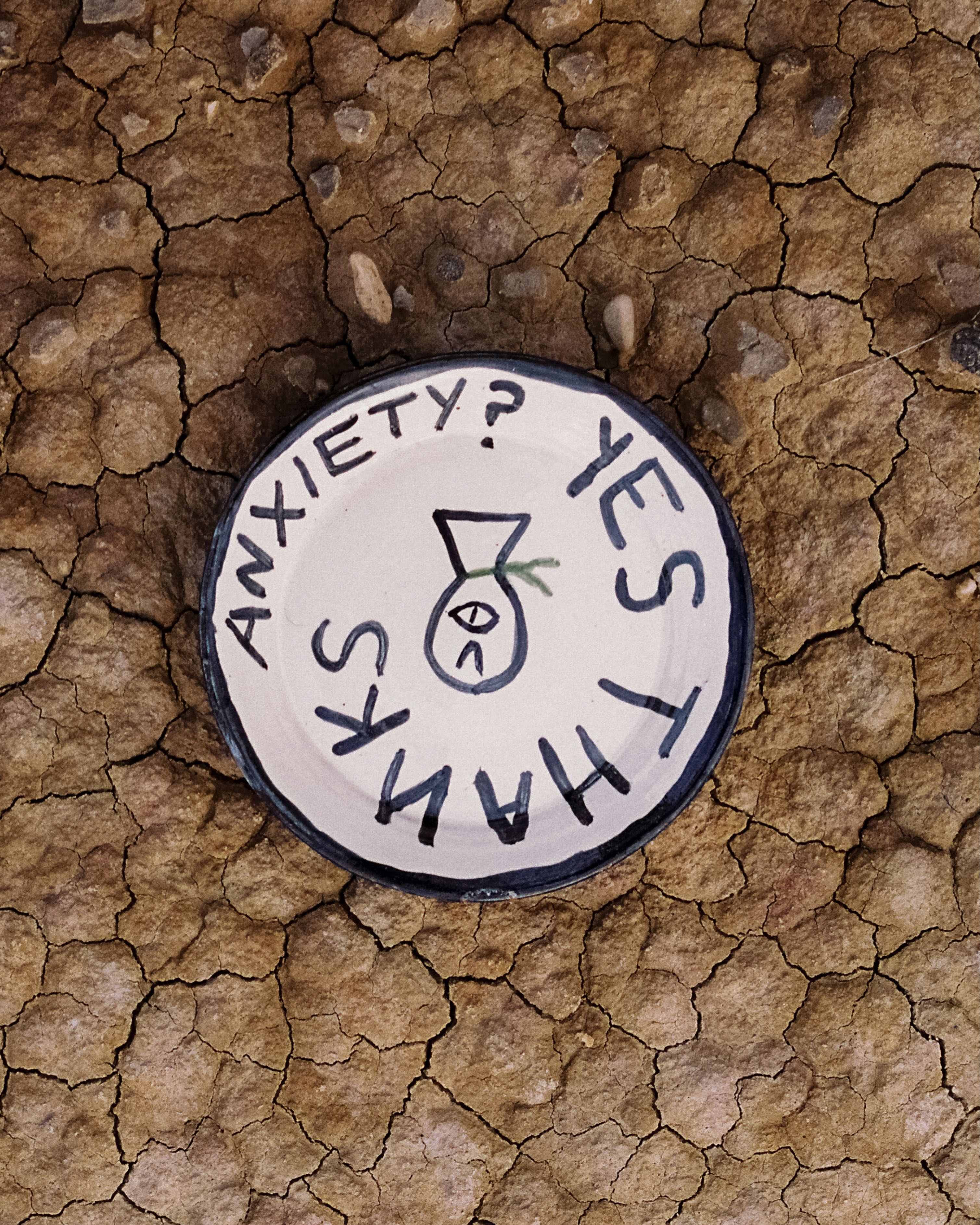 Plato pequeño "Anxiety? Yes, thanks”