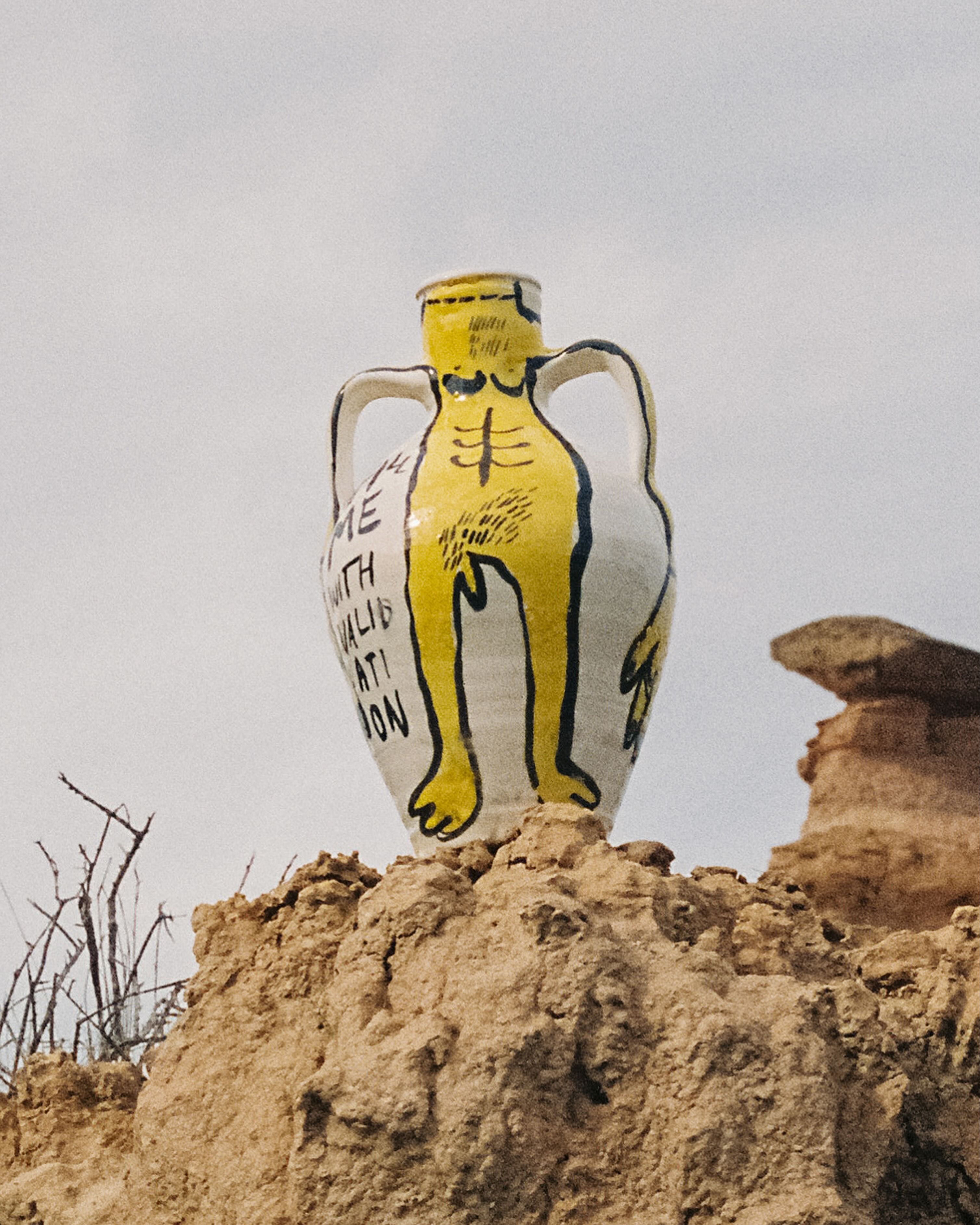 "Fill me with validation" vase