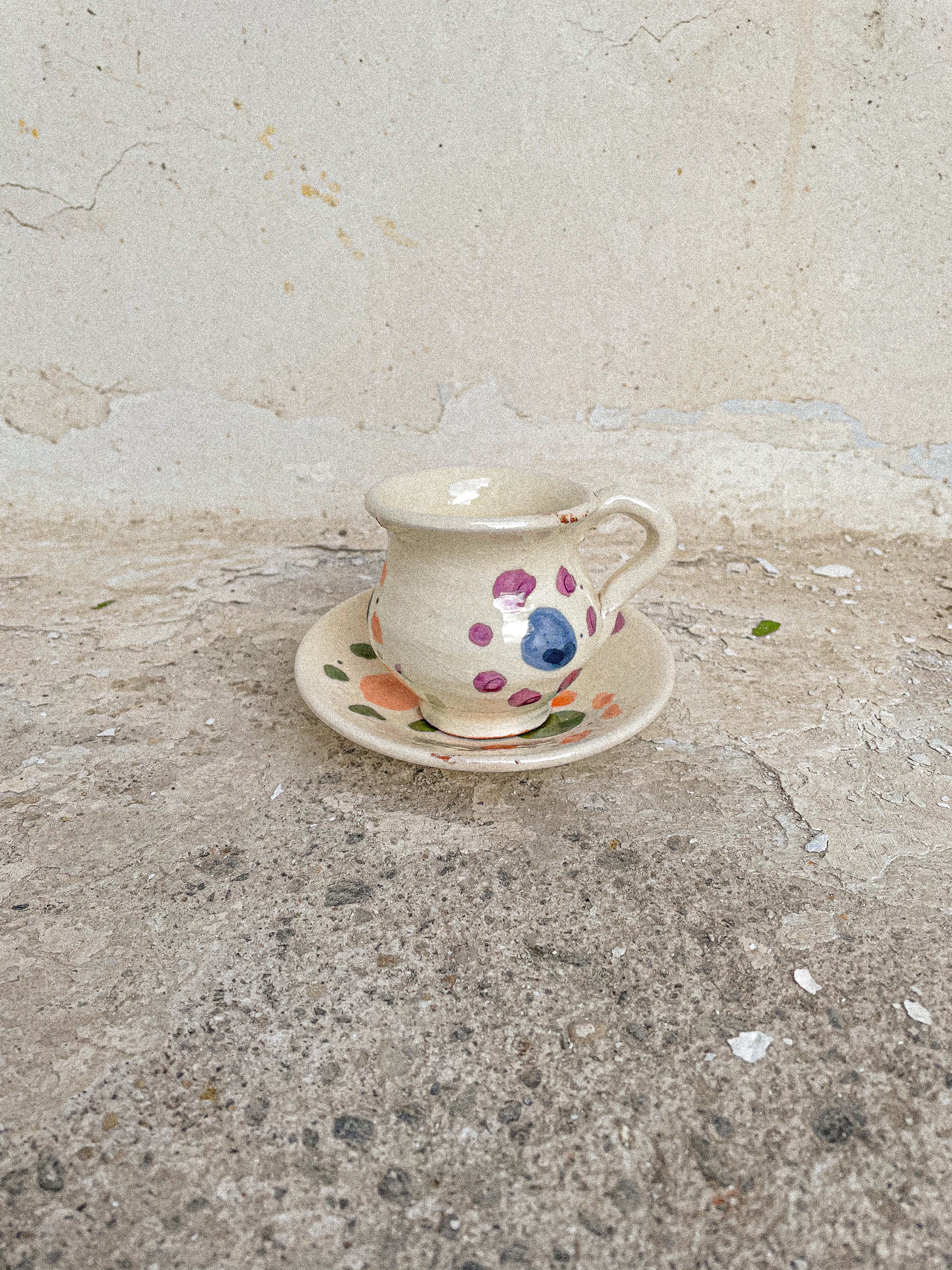 Tacita de café Astros con plato